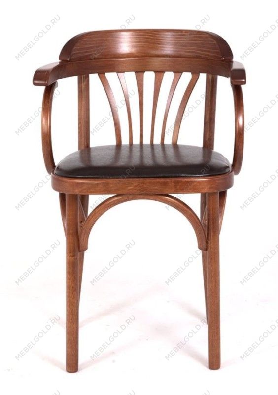 Стул Михаэль мягкий (средний тон, кожзам коричневый) | изображение 9