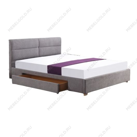 Кровать Halmar MERIDA 160 (светло-серый)