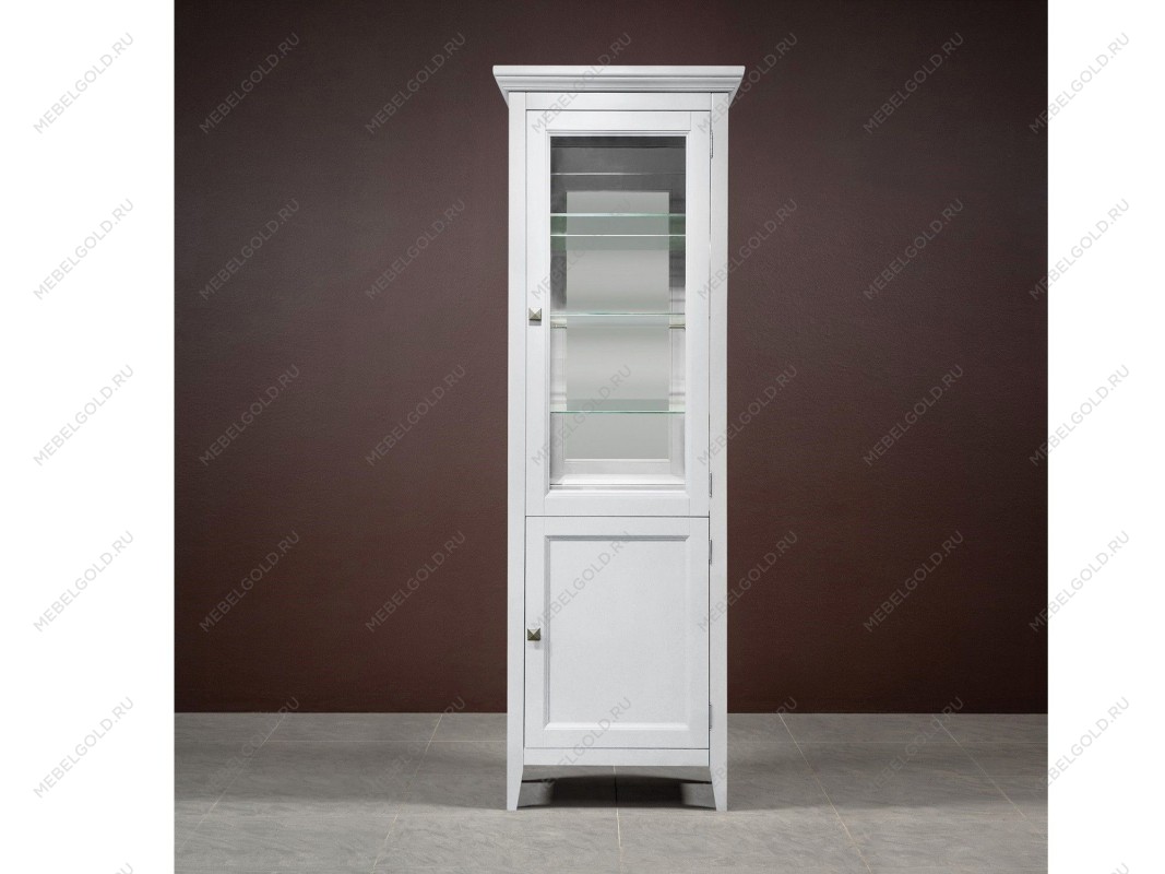 Витрина 1 дверная правая с зеркалом Manhattan (Белый) | изображение 2