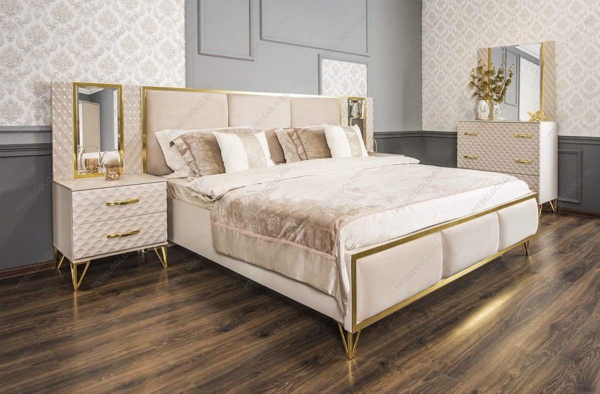 Зеркало Лара ППУ бежевый глянец | изображение 4