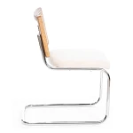 Стул MANI, дерево вяз, ротанг/ткань лен, металлический каркас, Груша (№3), 46х46х78 см | изображение 1