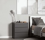 КАСТОР (KULLEN) комод ИКЕА / IKEA комод 3 ящика серый | изображение 4