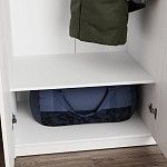 Полка ПЕГАС для шкафа широкая, ДСП, цвет белый | изображение 3