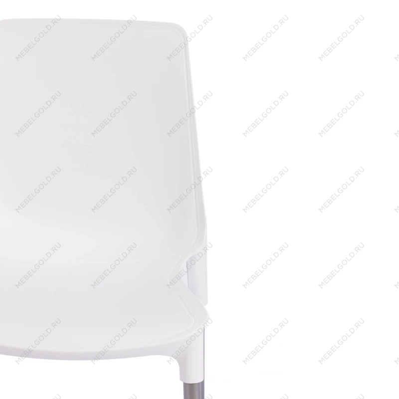 Стул GENIUS (mod 75), металл/пластик, 46x56x84cм, белый/ножки хром | изображение 5