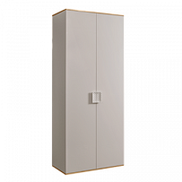 Шкаф 2-х дв. для платья Диора слоновая кость/золото ДШ2/2