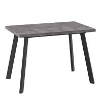 Стол раздвижной Бьерн-110 (Дымчатая керамика/Чёрный) 110(142)х70