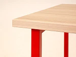 Стол Board 1800x700 Каркас - Красный, Столешница - Ясень коимбра, 331709 | изображение 2