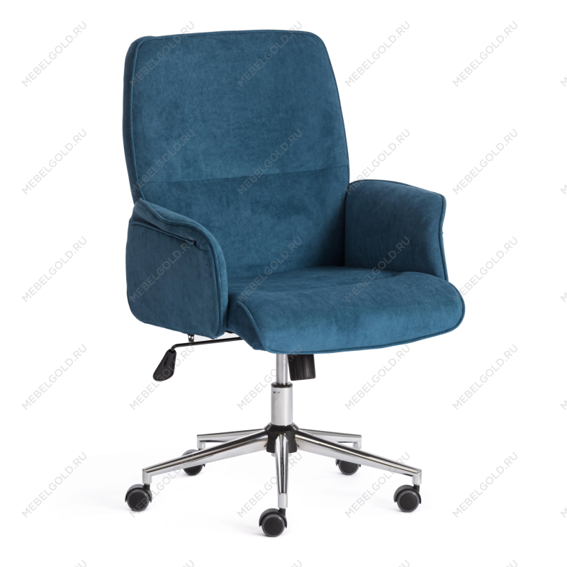 Кресло YORK, флок, синий, 32