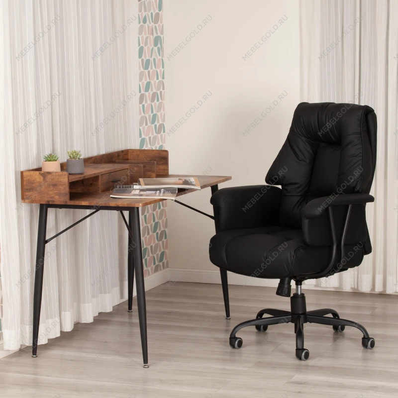 Компьютерное кресло BROOKLYN, кожзам, черный | изображение 12