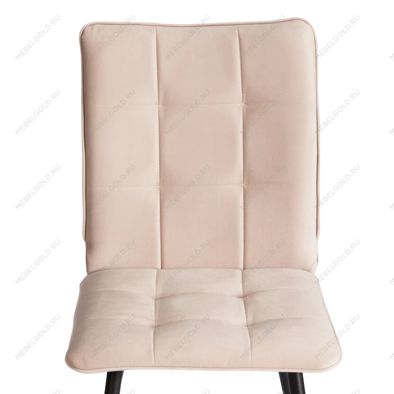 Стул обеденный Bari, LT, флок, бежевый/черный, 7, 41х55х89 см | изображение 5