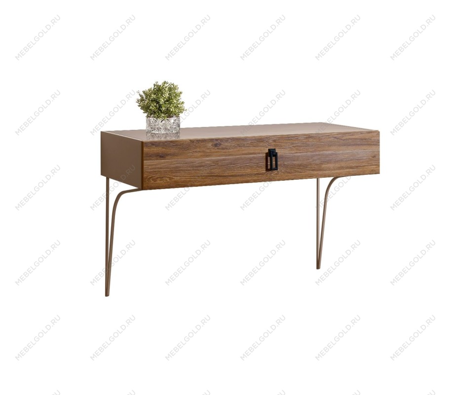 Стол туалетный (консоль) Bogemia Wood Fa (Мокка) (Lakobel/Черный) БМСТ-1(Wo)