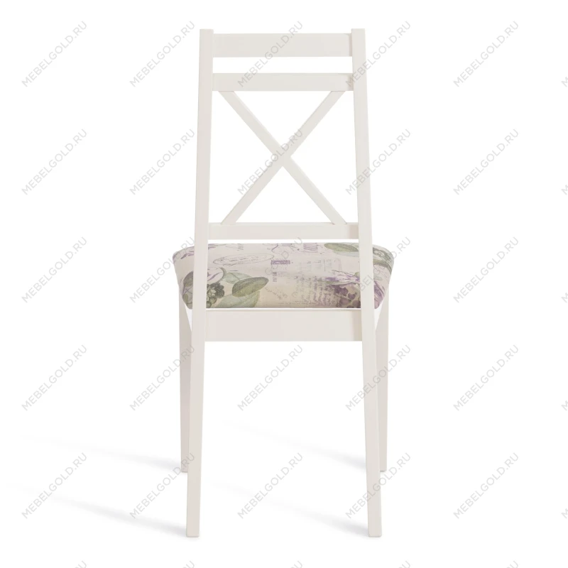 Стул Picasso ( PC-SC ), дерево гевея, 45х53х97см, ivory white (слоновая кость 2-5), Ткань Прованс № 13 | изображение 3