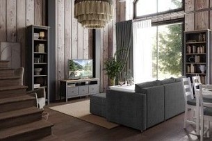 Мебель Сага (Серый/ясень)