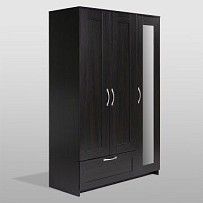 БРИМНЭС / СИРИУС Шкаф ИКЕА / IKEA комбинированный 3 двери и 1 ящик Дуб Венге