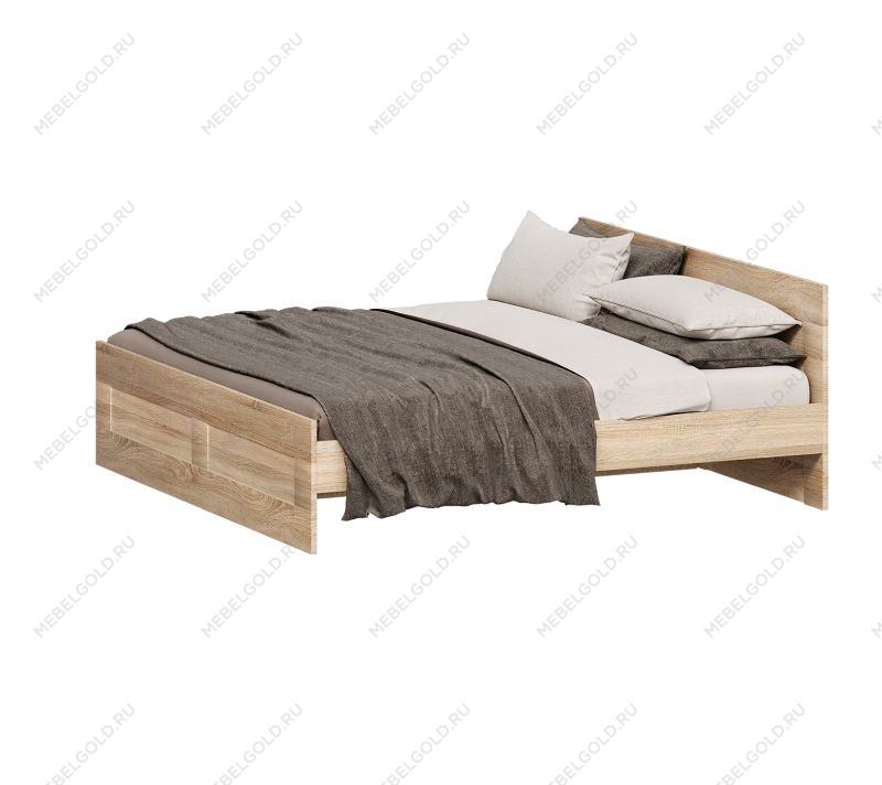 БРИМНЭС / СИРИУС кровать двойная ИКЕА / IKEA 200х200 сонома | изображение 1