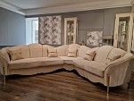 Диван Лара угловой 3-у-2 бежевый золото | изображение 3