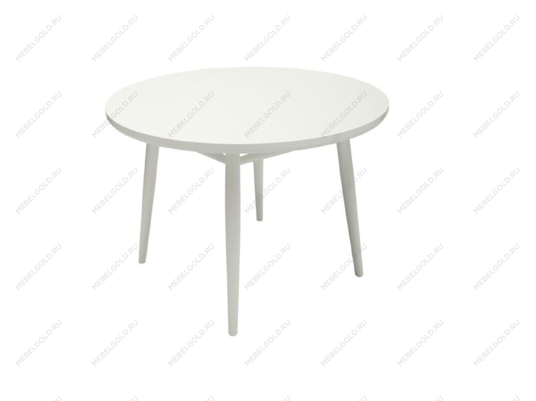 Стол обеденный круглый Spring 110 (Белый)