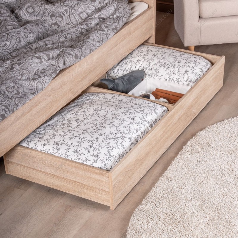 ОРИОН ящик под кровать выкатной ИКЕА / IKEA 140 сонома | изображение 2