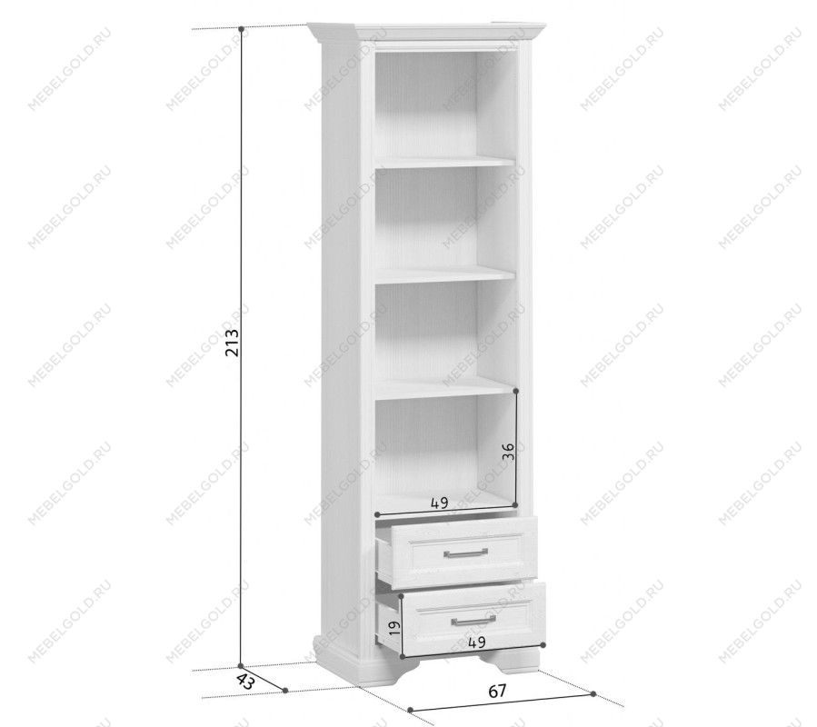 Шкаф Стилиус REG2S (Лиственница сибирская) | изображение 3