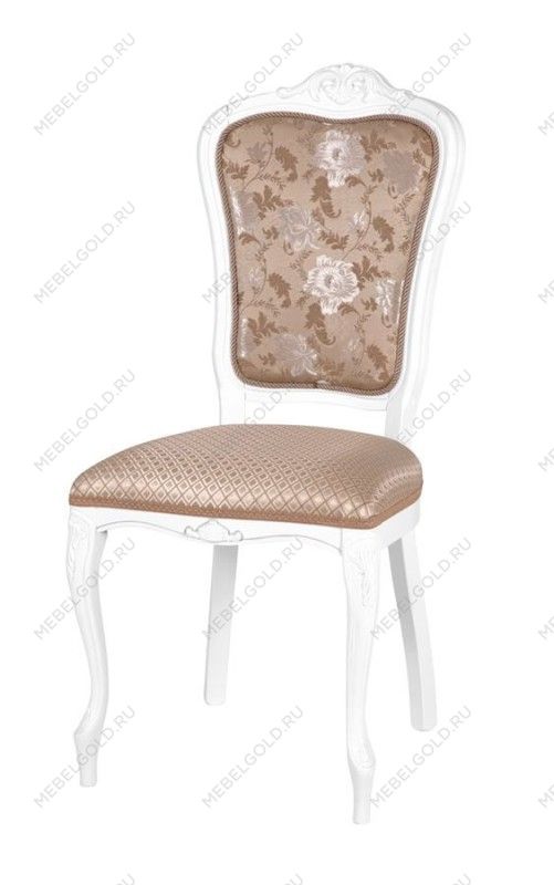 Стул Виконт (тон 304 белый/ткань камелия 01/ромб) | изображение 1