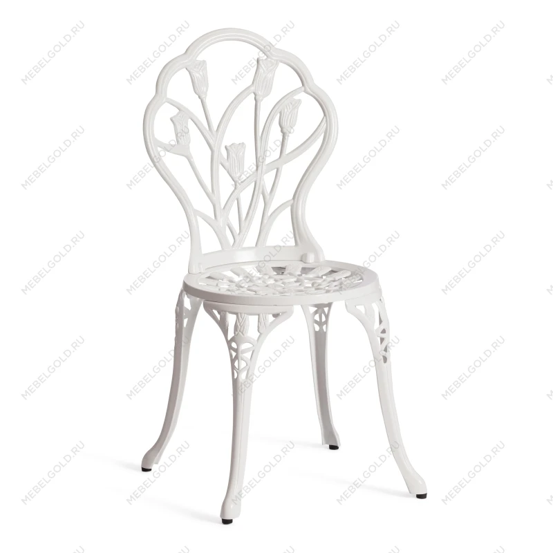 Комплект Secret De Maison Waltz of flowers (стол +2 стула), алюминиевый сплав, D60/H67, 52Х40Х89см, butter white | изображение 5