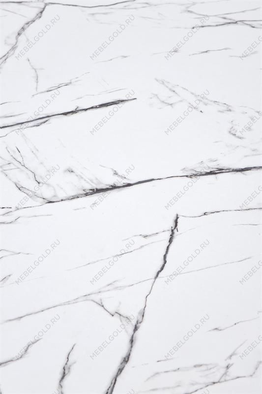 Стол обеденный Halmar DENVER (белый мрамор/белый) | изображение 5