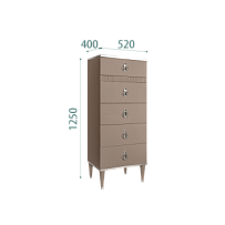 Шкаф 4-х дверный с ящиками Римини СОЛО (Серый/Серебро) РМШ2/41(s)