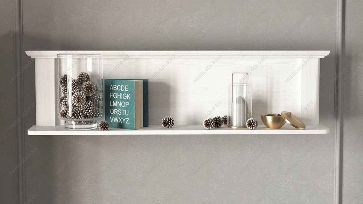 Полка навесная, Клер (1200*200*316) Сосна Андерсен, 31505 | изображение 1