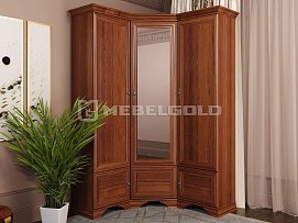 Шкаф угловой Кентаки SZFN5D каштан