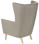 Кресло для отдыха Саари светло-серое, ткань рогожка | изображение 1