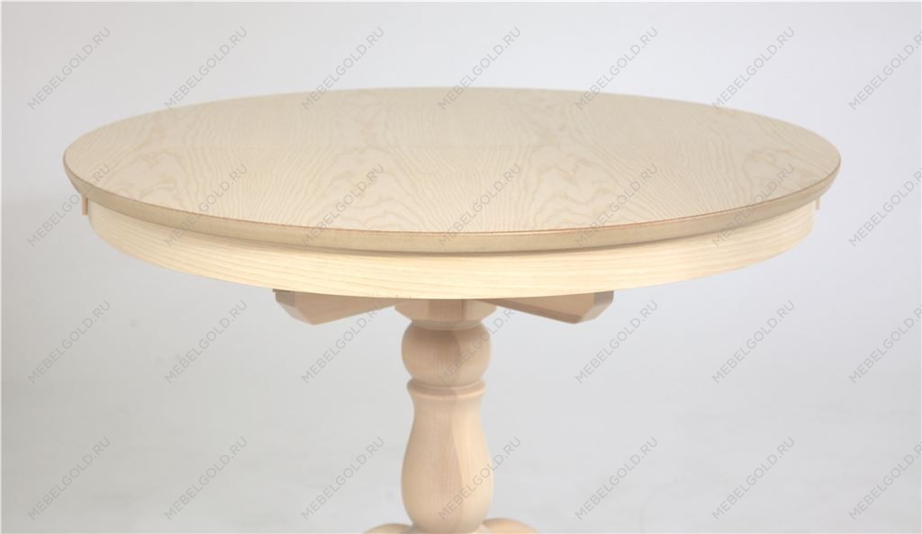 Стол обеденный Круглый-0090 (беленый дуб) | изображение 1