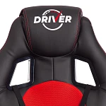 Кресло DRIVER (22), кож/зам/ткань, черный/красный, 36-6/TW-08 | изображение 7