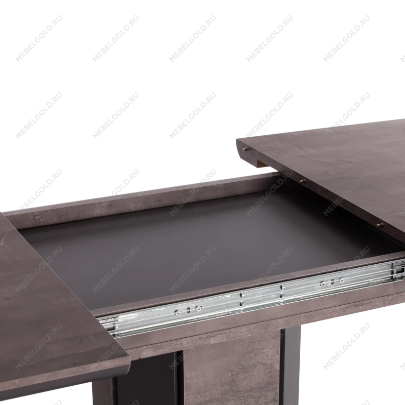 Стол обеденный SKAT, ЛДСП/МДФ, 120-160х80х75 см, Оникс/Графит | изображение 8