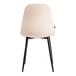 Стул BREEZE (mod. JSC-58), Велюр/металл, 44 х 53 х 86 см, creamy (кремовый) HLR 5 / черный | изображение 3
