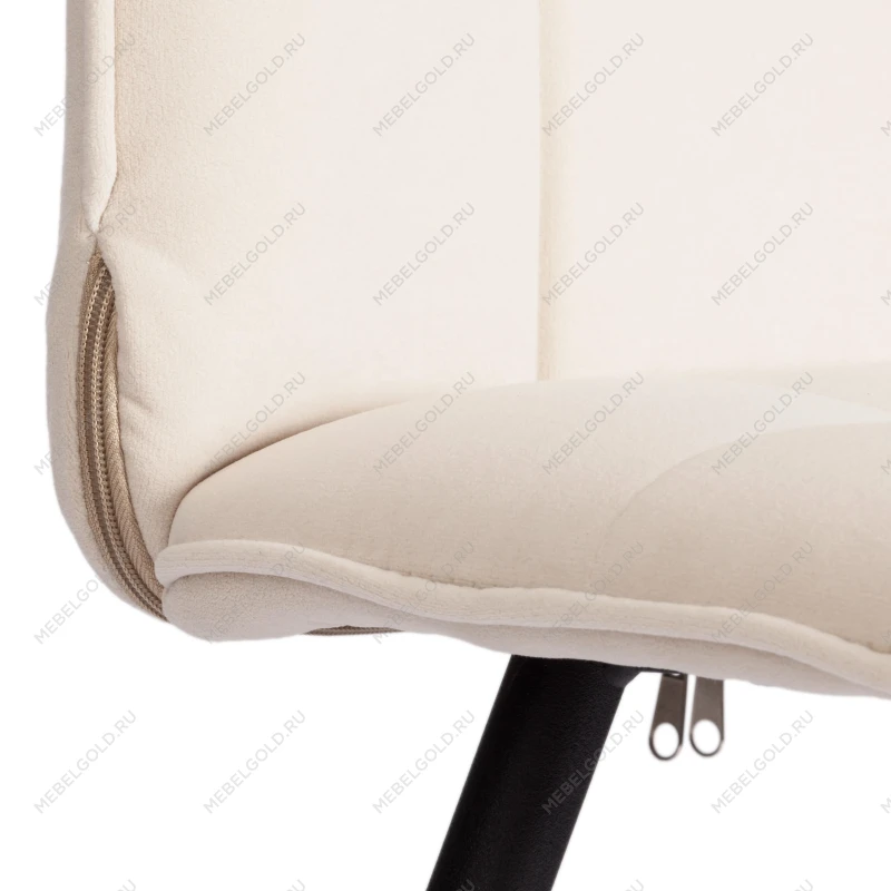 Стул обеденный Bari, LT, флок, молочный/черный, 4, 41х55х89 см | изображение 7