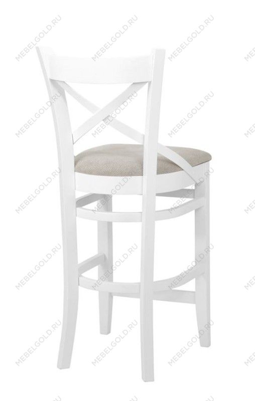 Стул барный Hugo (Белая эмаль/бежевый М02) | изображение 3