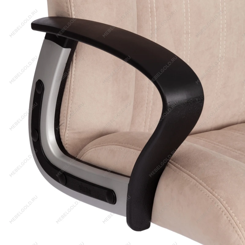 Кресло OXFORD хром, флок, бежевый, 7 | изображение 6
