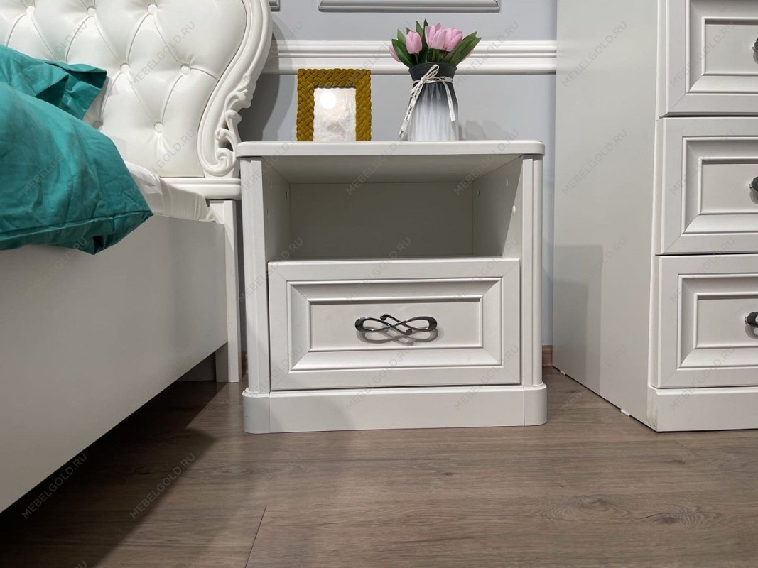 Тумба прикроватная детская Мишель белый матовый | изображение 3