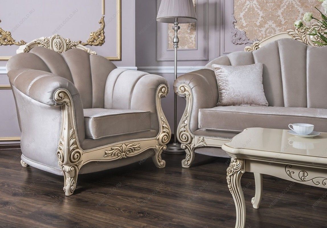 Кресло Марселла крем глянец | изображение 3