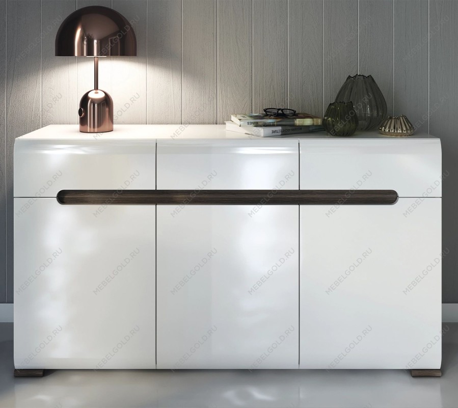 Тумба Ацтека KОМ3D3S/8/15 белый | изображение 1