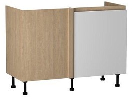 Дуб Палермо/Белый матовый