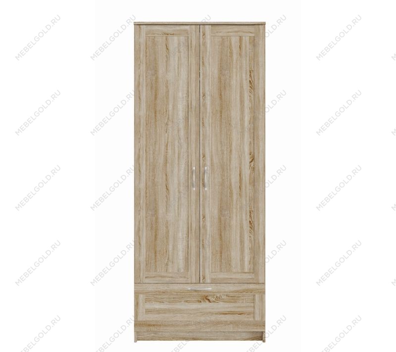 БРИМНЭС / СИРИУС Шкаф ИКЕА / IKEA для одежды 2 двери и 1 ящик сонома | изображение 1