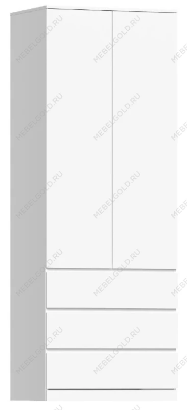 МАЛЬМ / VARMA Стор 80 шкаф распашной 222х80х57, белый