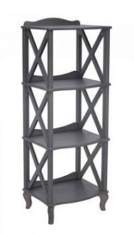 Этажерка-стеллаж Джульетта-3 (серый ясень )