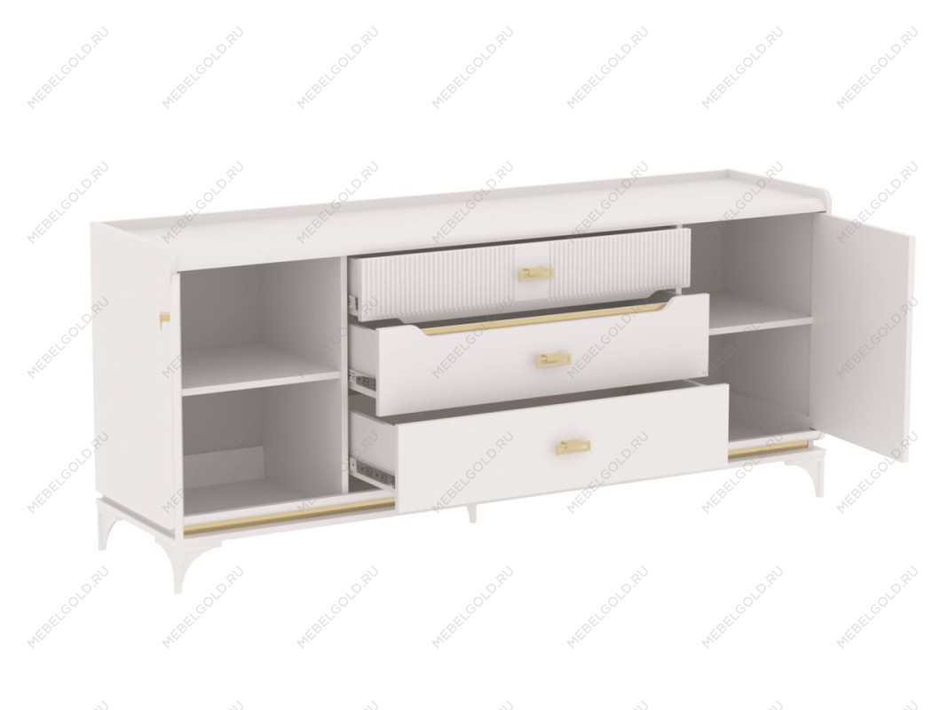 Комод широкий, Сиде (1800*447*786) Белый, 12905 | изображение 1