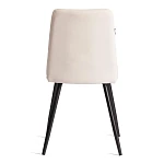 Стул обеденный Asti, TREND, велюр, молочный/черный, 4, 50х55х93 | изображение 3