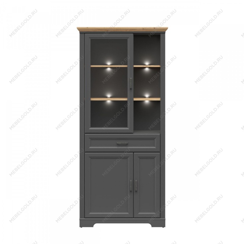 Шкаф с витриной Жасмин REG1W2D1S с подсветкой