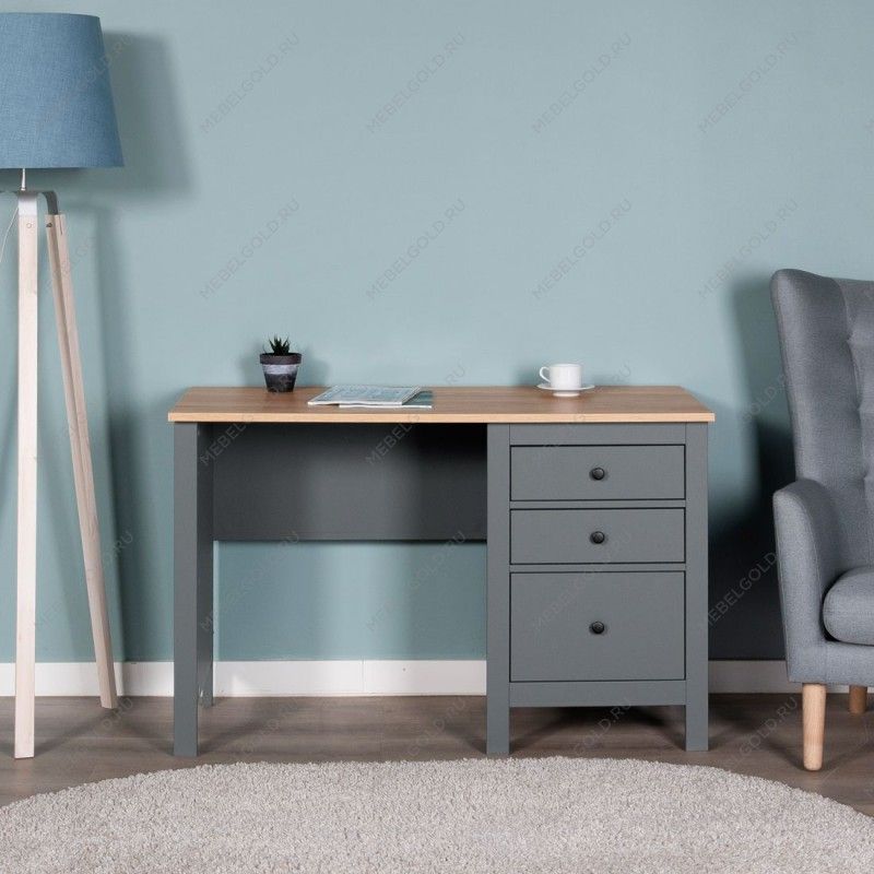 САГА стол письменный 120х56 серый/ясень | изображение 4