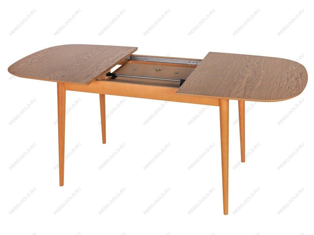 Стол обеденный KADIS раскладной 160/225 (Дуб натуральный с патиной темный орех) | изображение 2