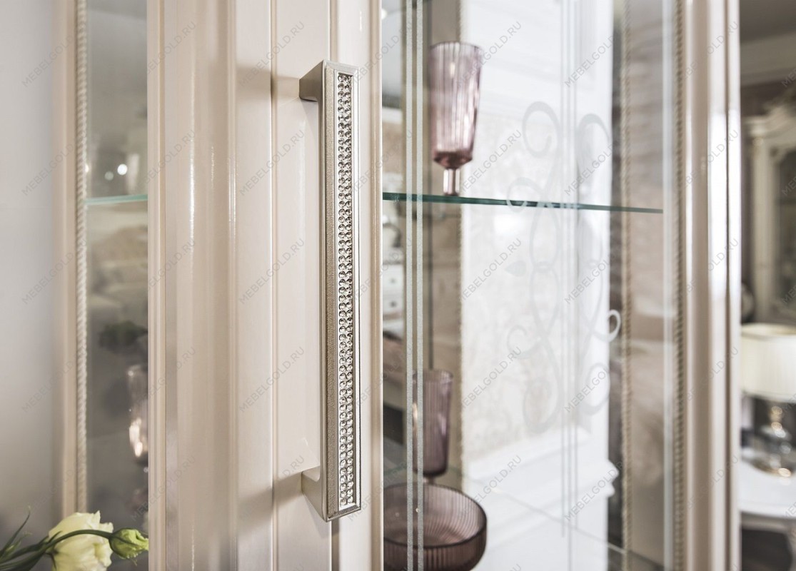 Гостиная Нонна 1+тв+1 бежевый глянец | изображение 5